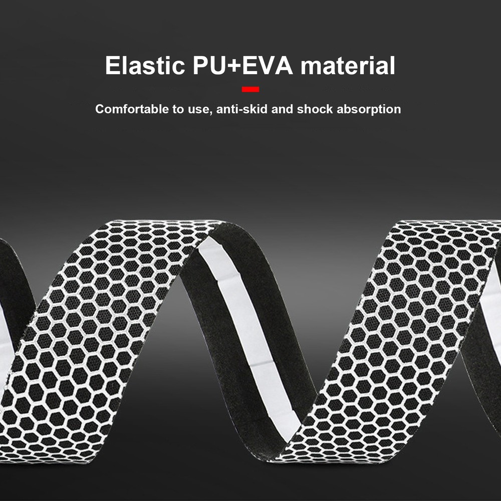 (Black White)1 Pair Handlebar Tape AntiSlip Elastic Cycli CH