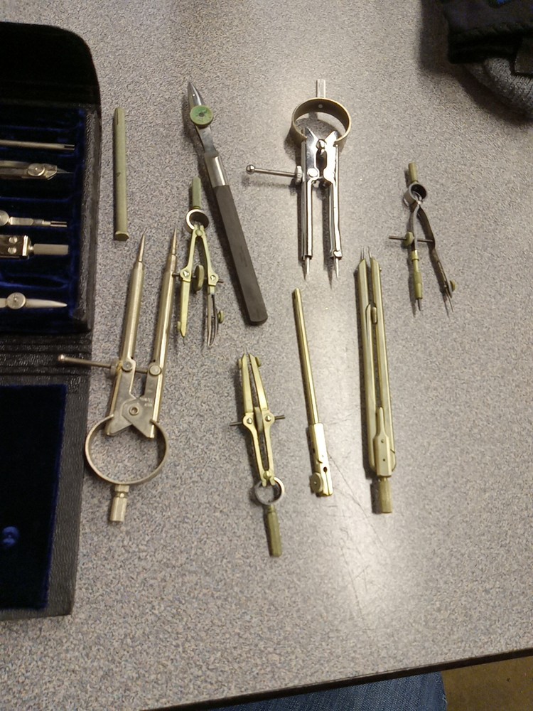 Post 1145C Drafting Tools Set Made In Germany PLUS VARIOUS OTHERS AS SHOWN. NICE