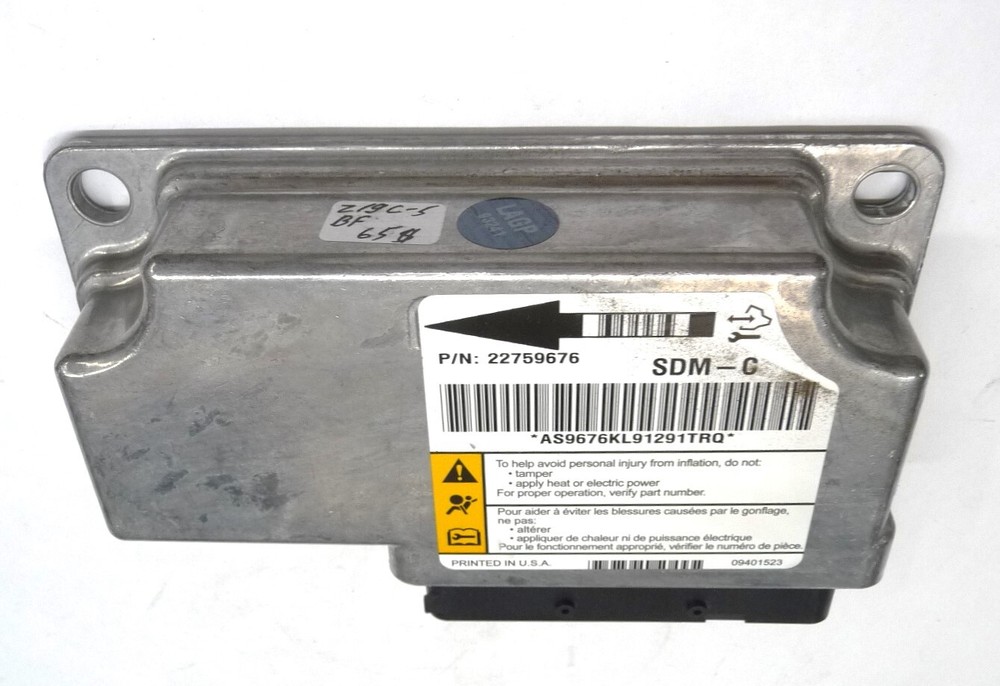 2007-2009 Cadillac SRX SDM Control Module 22759676 OEM A1
