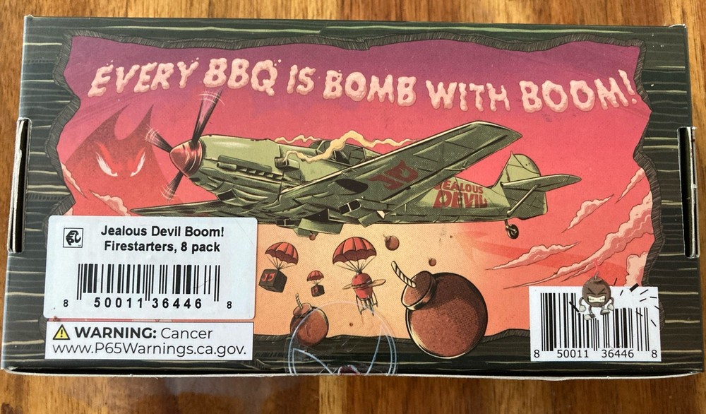 Jealous Devil Boom! Firestarters For Grills/Fireplaces/Camping 8 Pack Set