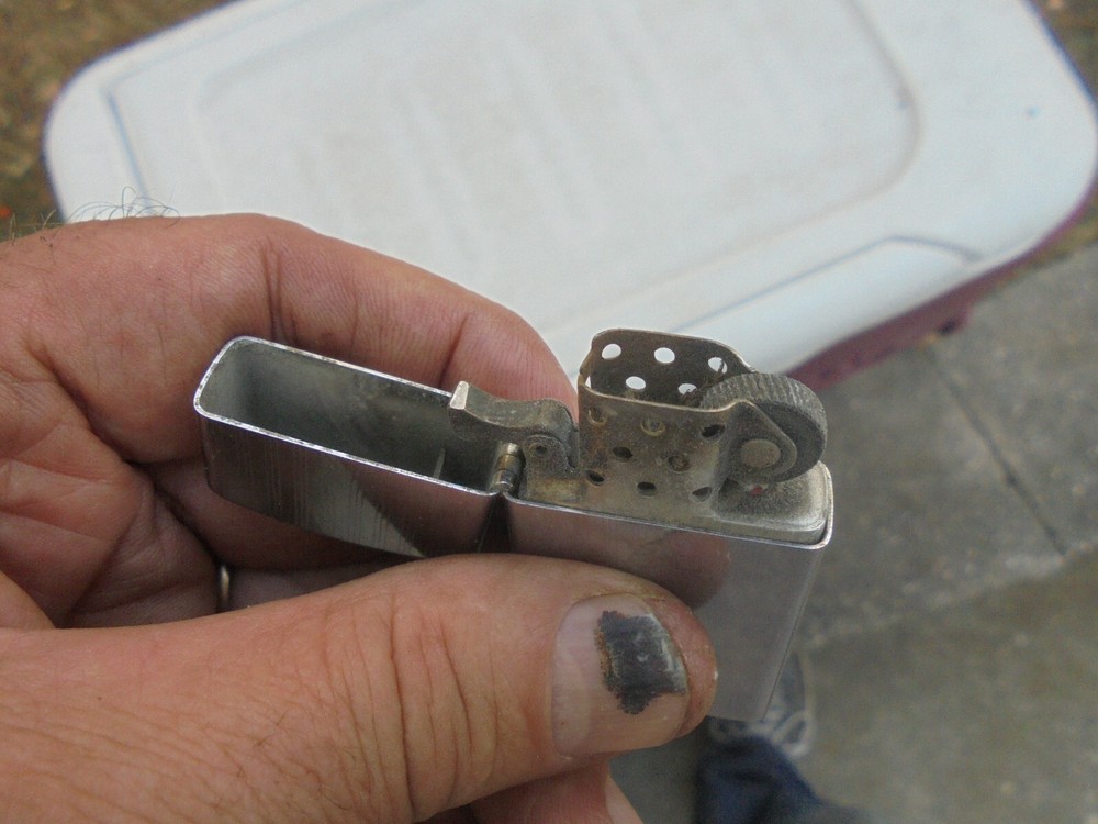 Vintage Zippo Pin Strip Lighter