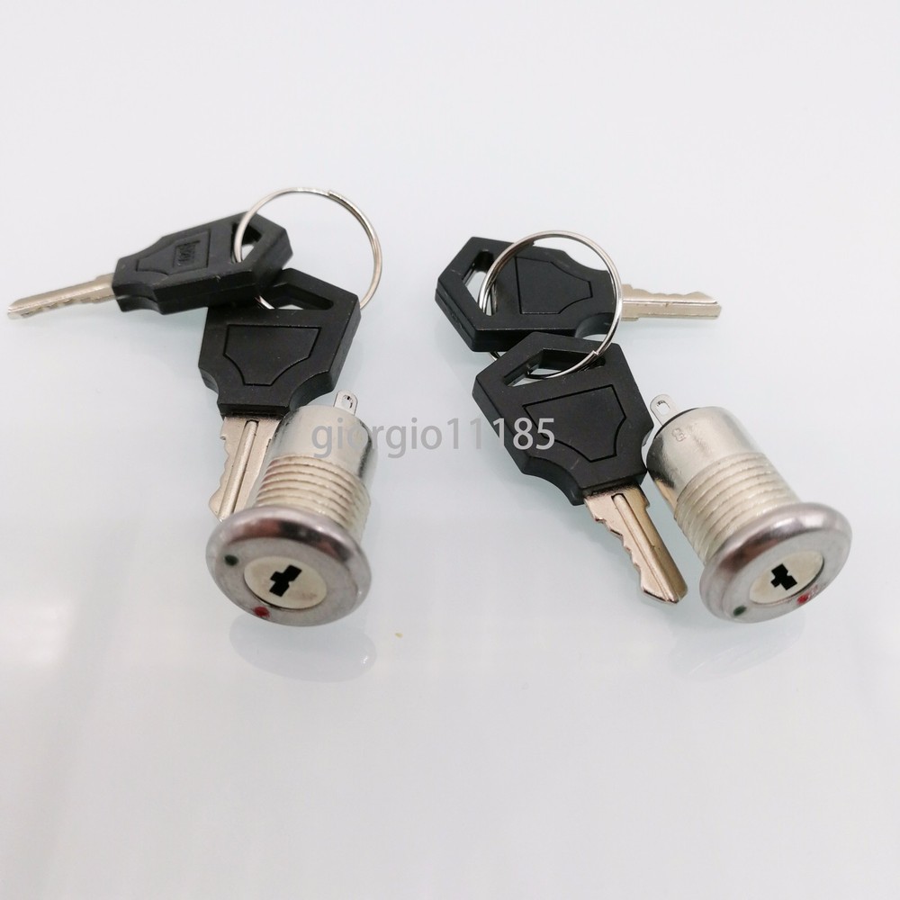 2pcs Key Switch ON/OFF Lock Switch Two Keys Ignition Function