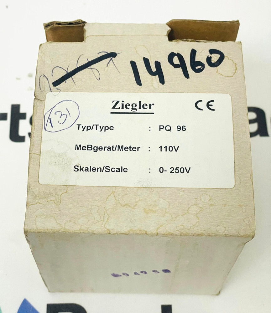 ZIEGLER PQ96 Analog Voltmeter