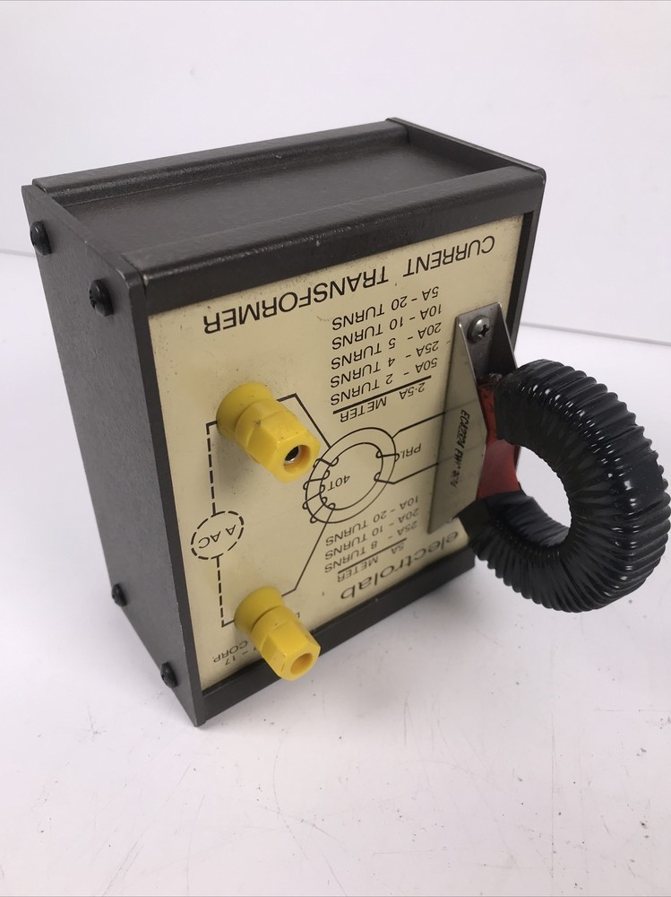 Electrolab Current Transformer Device Lab Testing EC407-17 5A Meter 2.5A Amp