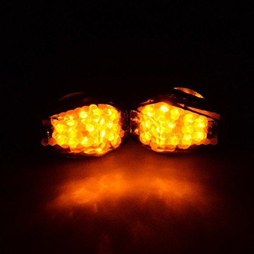 15 Amber LED Flush Mount Smoke Turn Signal Indicator Blinker Light Universal