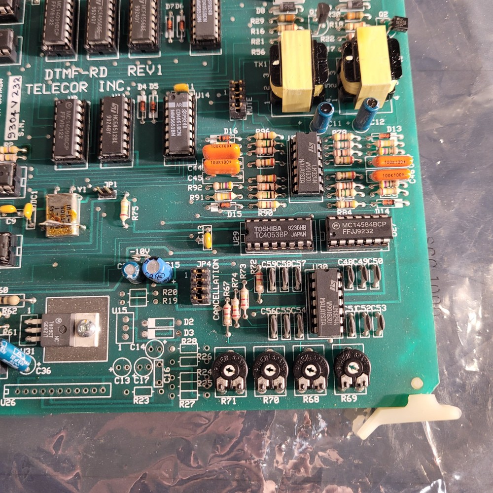 Telecor DTMF-RD Rev 1 Plug In Module Control Computer Board PCB