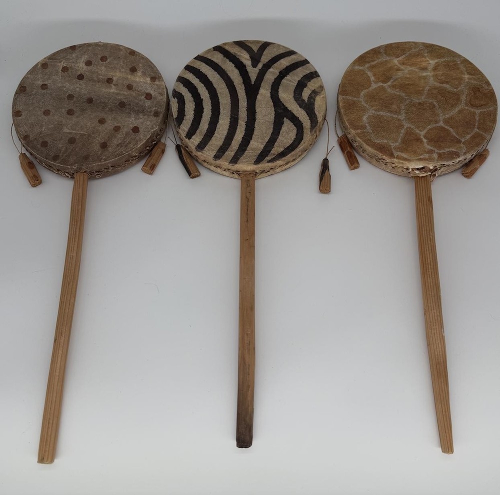 Handcrafted Polynesian Drum – Authentic Tribal Patterns Isla