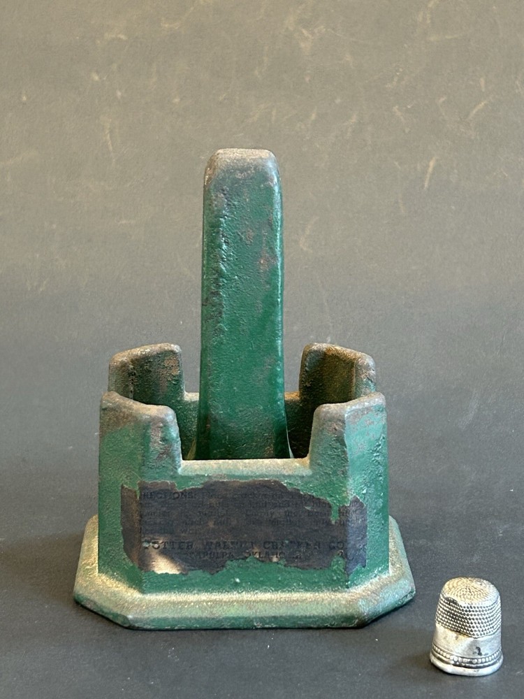 Early 1900s Cast Iron C.E. Potter Walnut Cracker