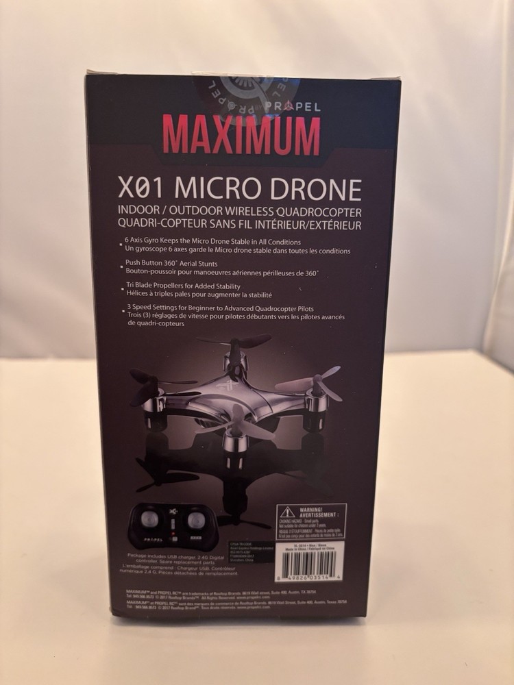 Propel Maximum X01 Micro Drone | New Sealed