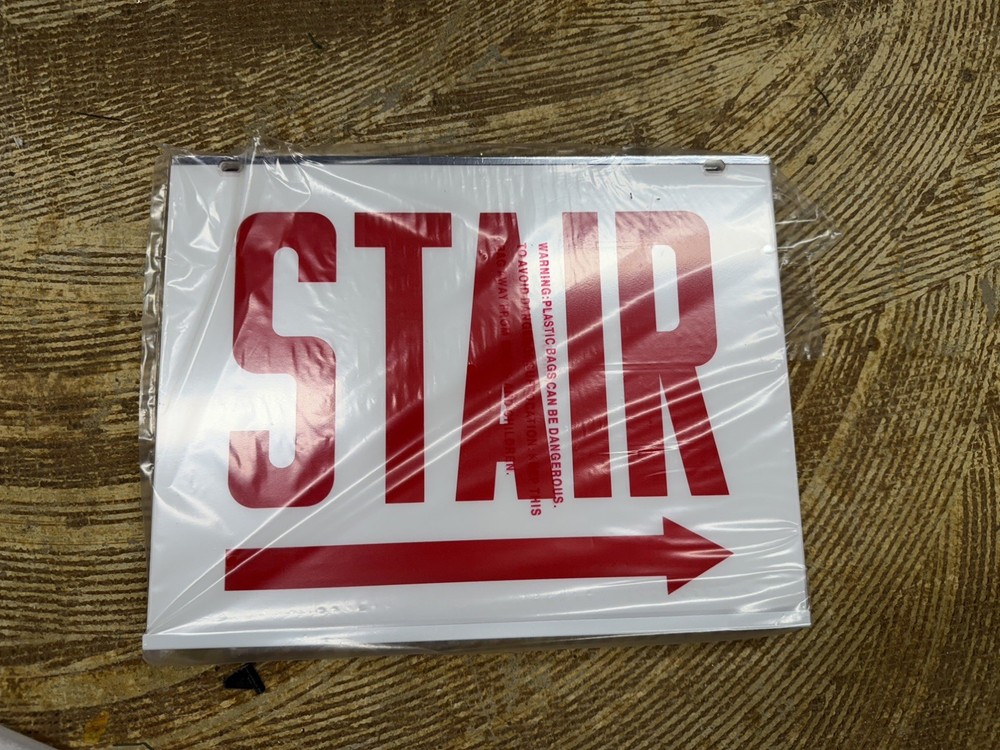 Emergency Exit Sign (STAIRS DOUBLE FACE WITH  ARROW) Lithonia Lighting