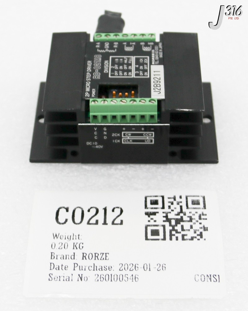 C0212 RORZE 2P MICRO STEP DRIVER (NEW) RD-021M8