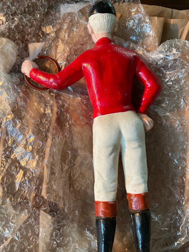 cast iron lawn jockey statue