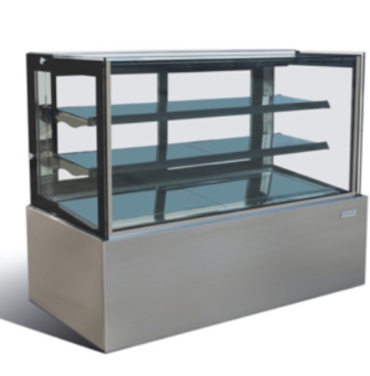 FRICOOL 48” Square Glass Refrigerated Display Case 48” Model RC-4F.