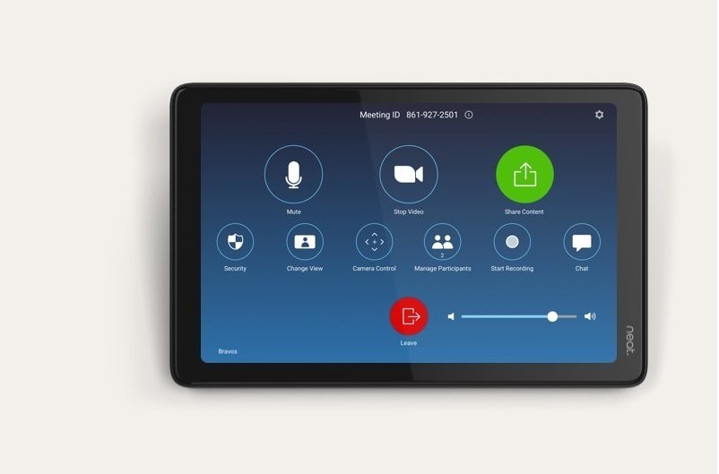 Neat Pad Scheduling Touch Display Controller For Zoom Rooms NEATPAD-SE