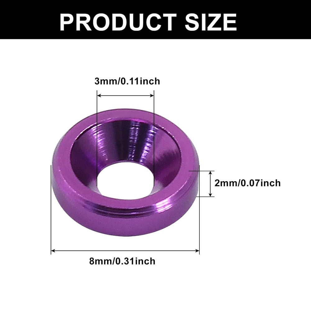 M3 CONCENTRIC WASHERS: PURPLE (60)