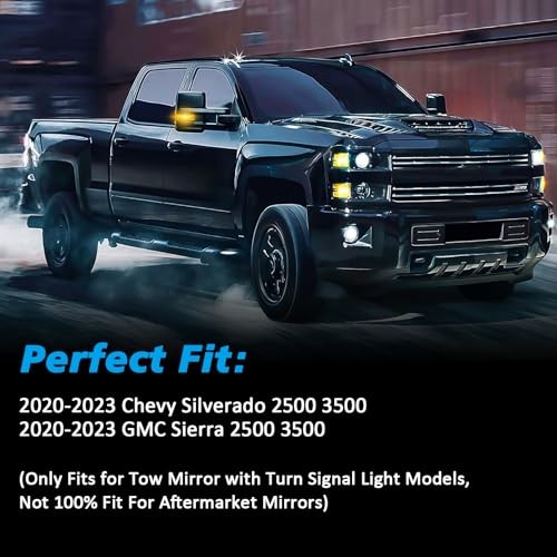 Sequential Switchback LED Side Mirror for Chevy Silverado GMC Sierra 2020-2023