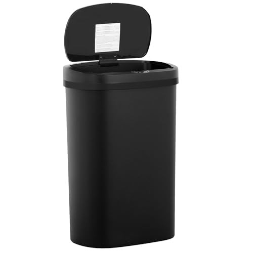13 Gallon Trash Can Automatic Touchless Odor Control Black