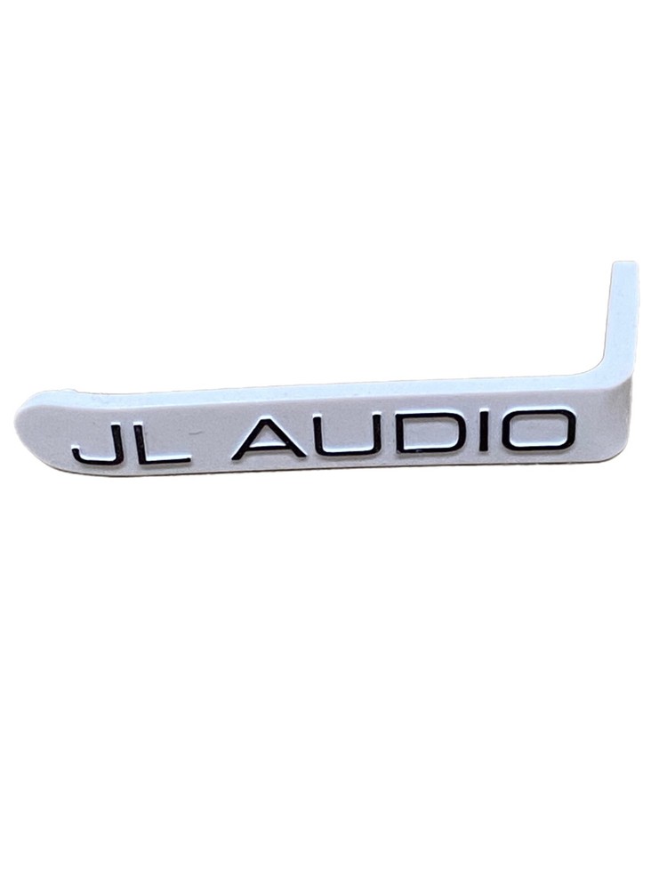 JL Audio White 1.5" Right Replacement Badge