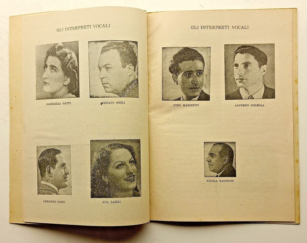 2 x Teatro Reale Dell' Opera programme 1944 Tosca & Othello programmes