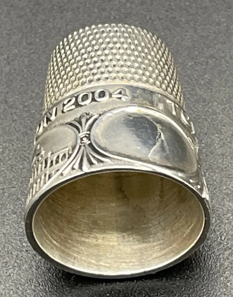 Sterling Silver Thimble TCI Boston Convention 2004 Simons