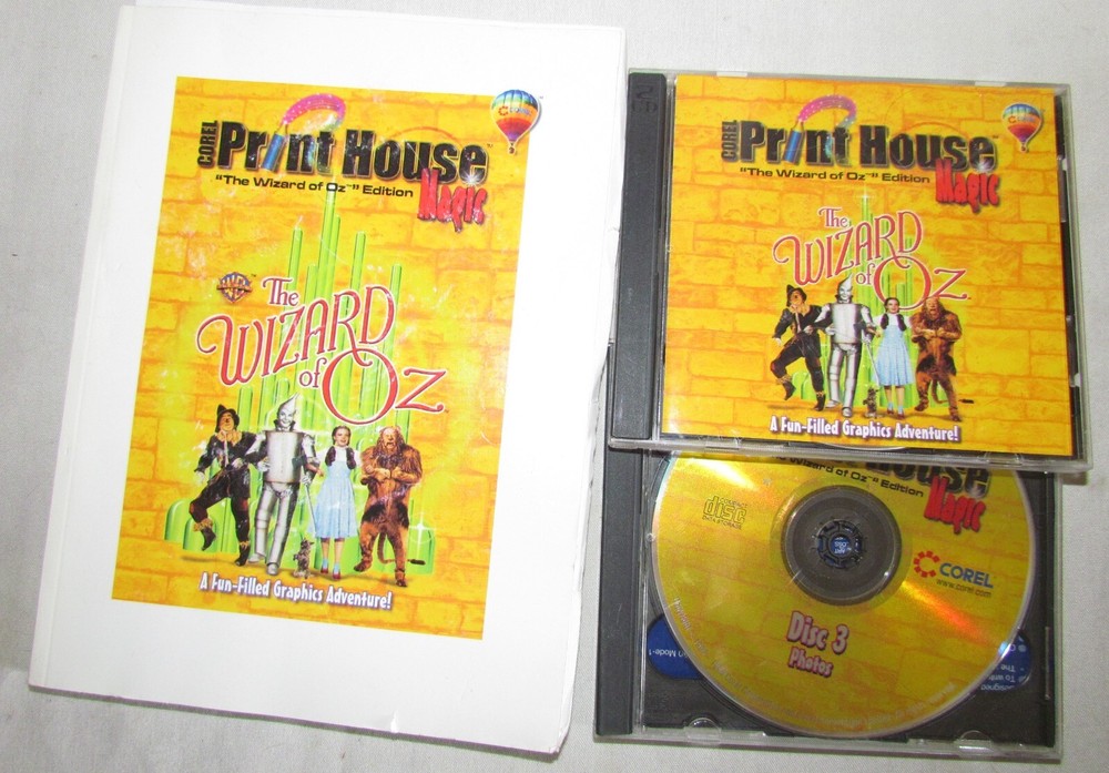 Corel Print House Wizard of Oz Software PC
