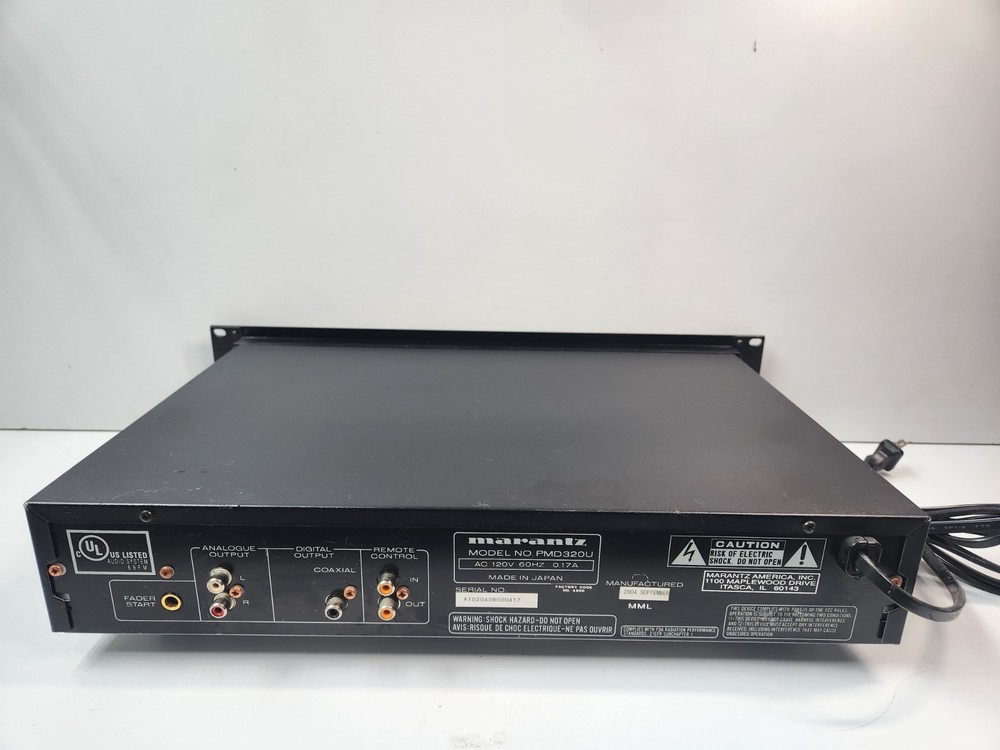 Marantz Professional Compact Disc Player PMD320 *Working* Mountable