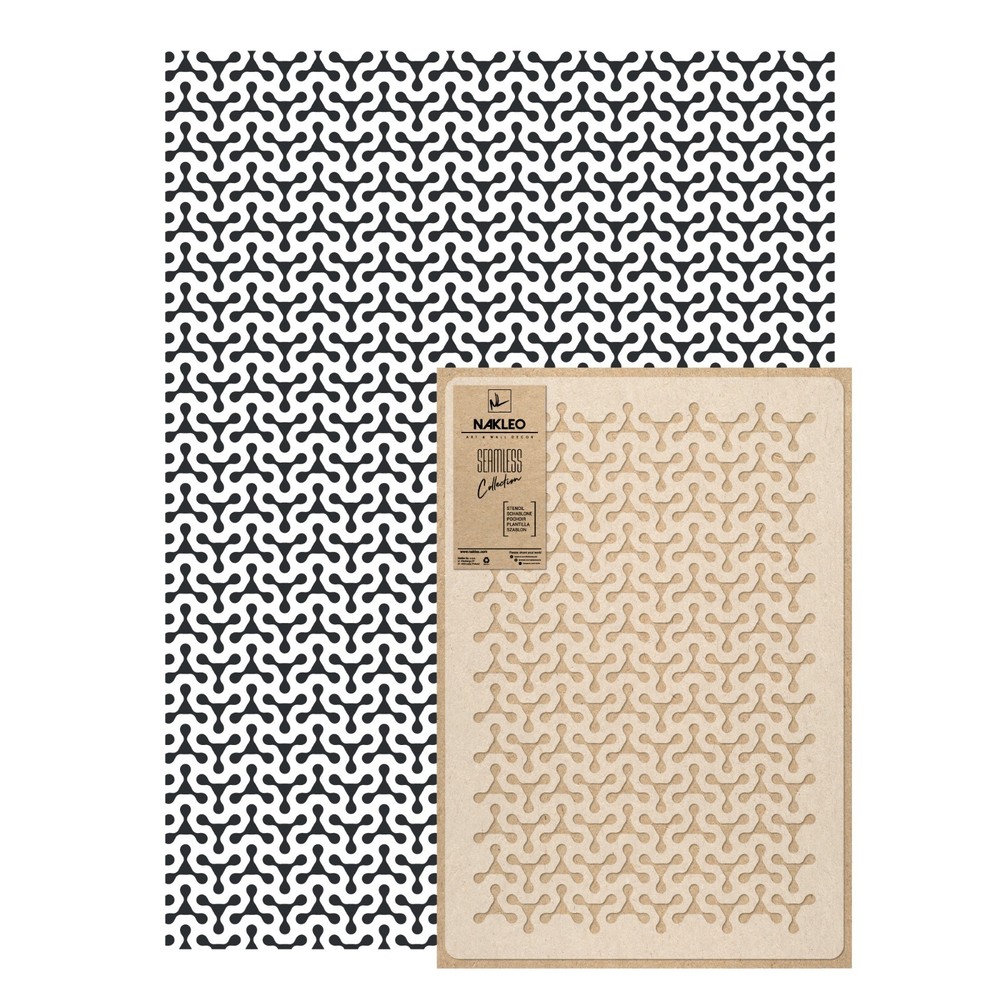 Reusable Allover Plastic Stencil // CONNECTED DOTS - MOLECULES