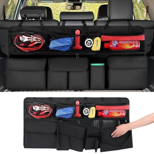 Car Trunk Organizer, Upgraded Version Expand Space Hanging Trunk Organizer