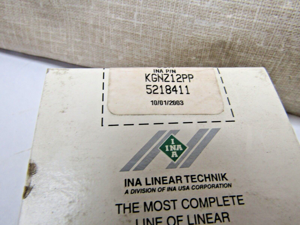 INA KGNZ12PP 3/4" Linear Guide Bearing