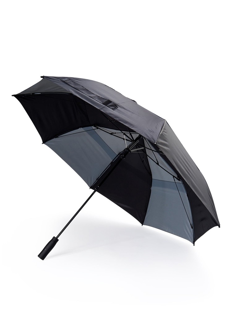 Misty Harbor Automatic Open Two Person Rain Umbrella Black Camo