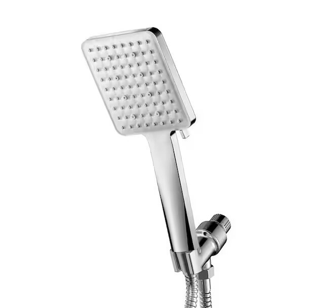 Premium Handheld Shower Head with 6-Spray Patterns - Chrome