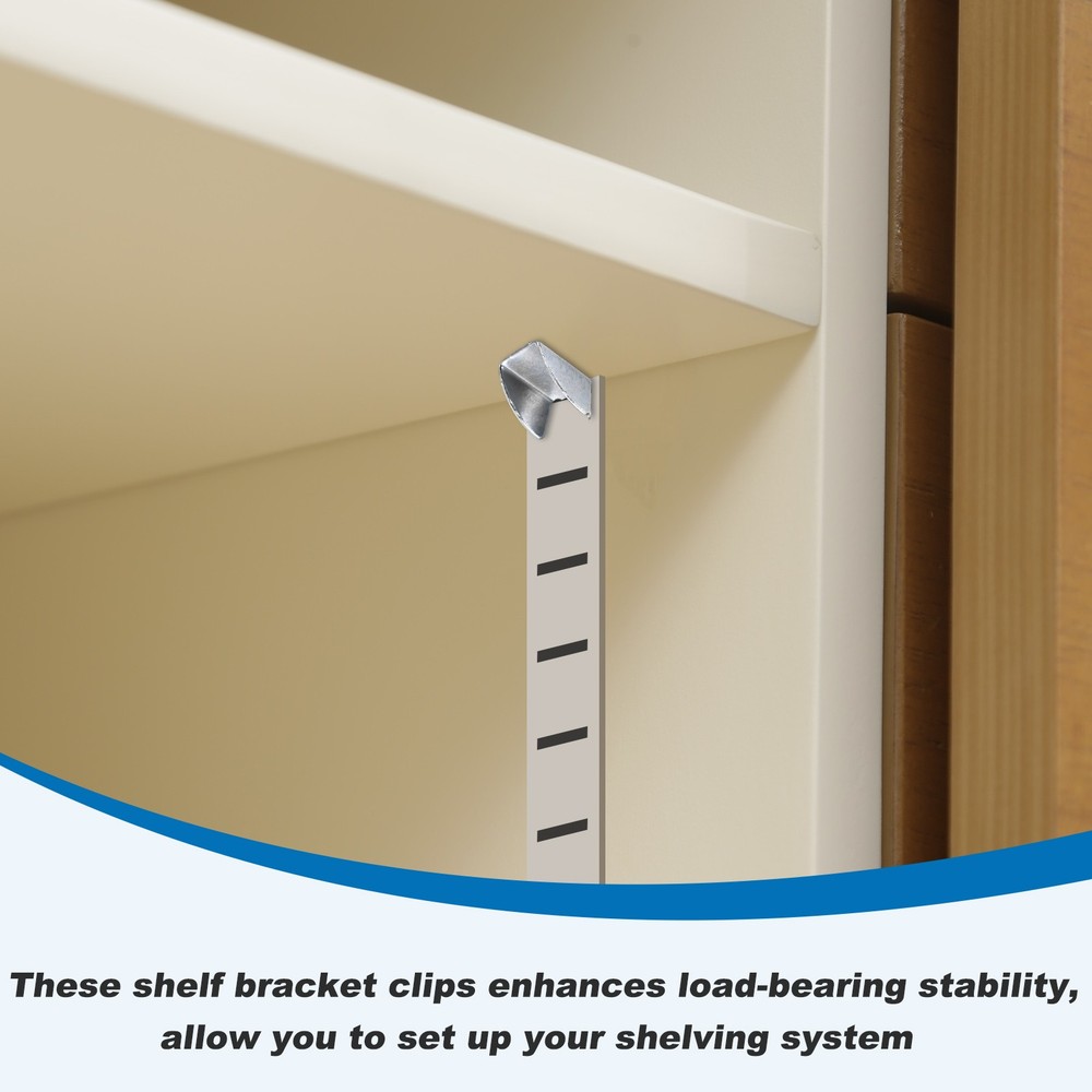 12pcs shelf clip, adjustable triangle shape clip 10mm, silver