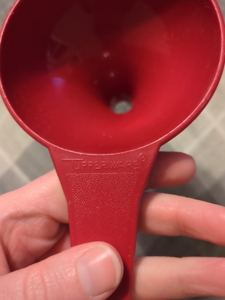 Vintage Tupperware Funnel Red