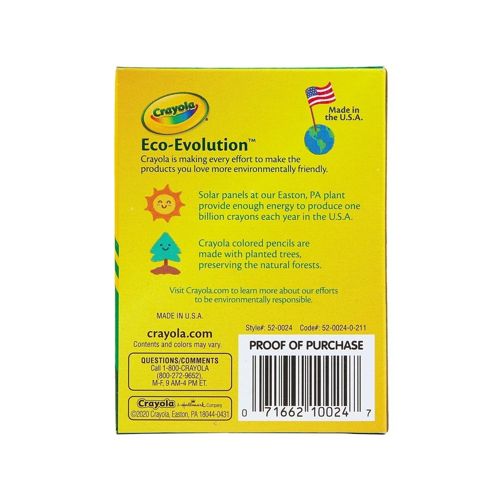Crayola Crayons 24 Count, 6 Pack (52-0024-6)
