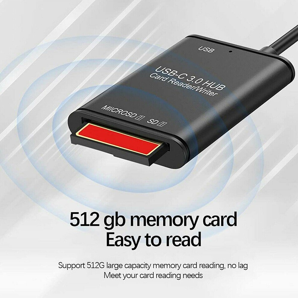 USB C to SD Card Reader Writer Adapter USB 3.0 Micro SD Memory Card Adapter Lot