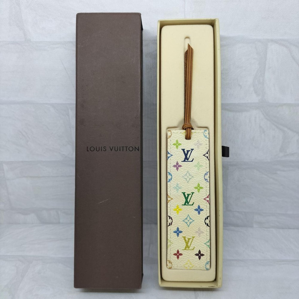 Authentic LOUIS VUITTON M99196 Monogram Multicolor Bookmark with BOX