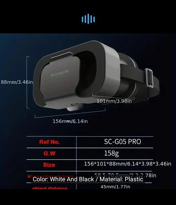 vr shinecon virtual reality glasses