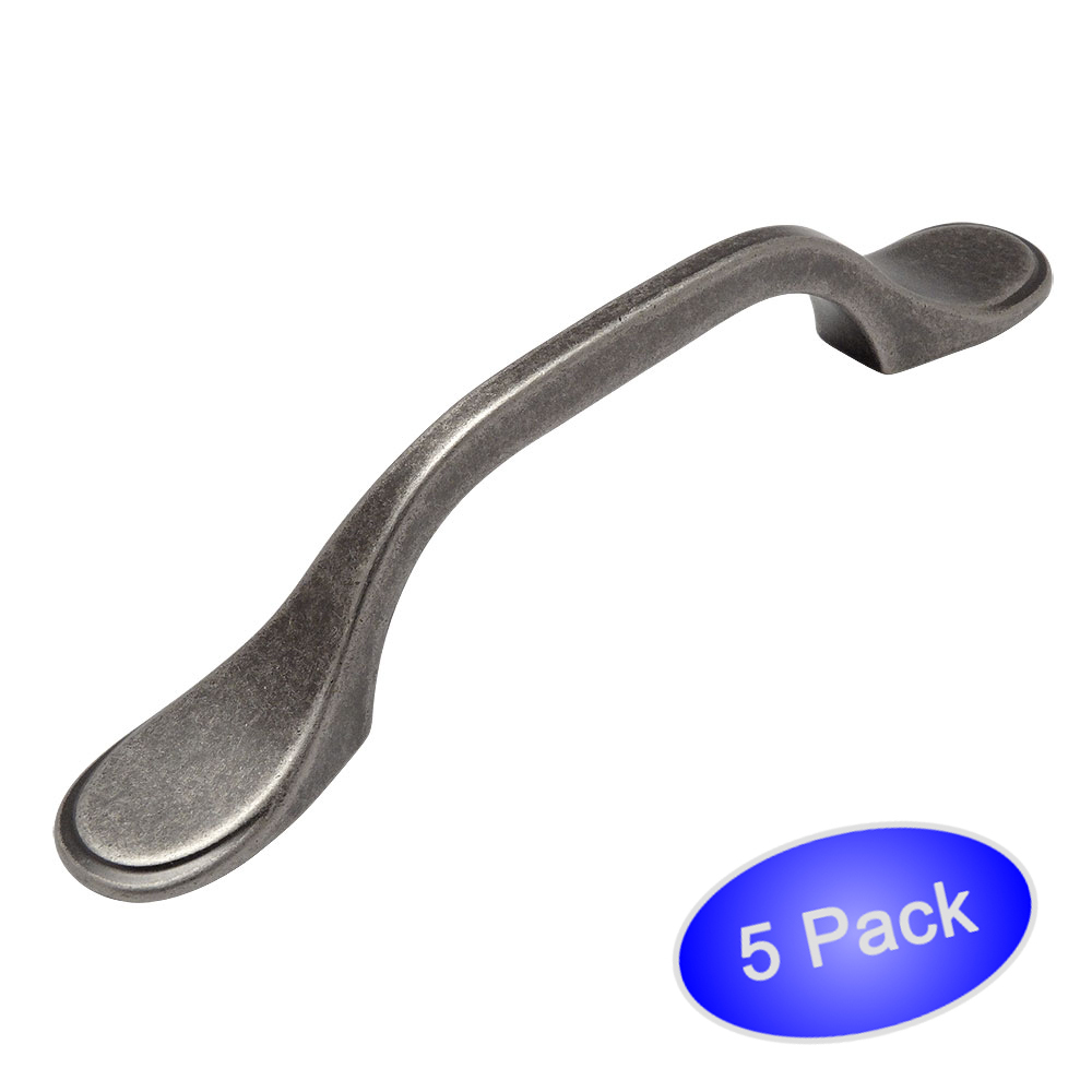*5 Pack* Cosmas Cabinet Hardware Weathered Nickel Handle Pulls #9533WN