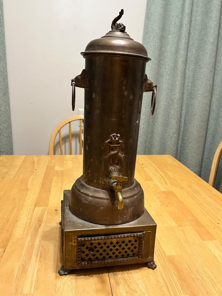 antique asian brass samovar from 1800’s