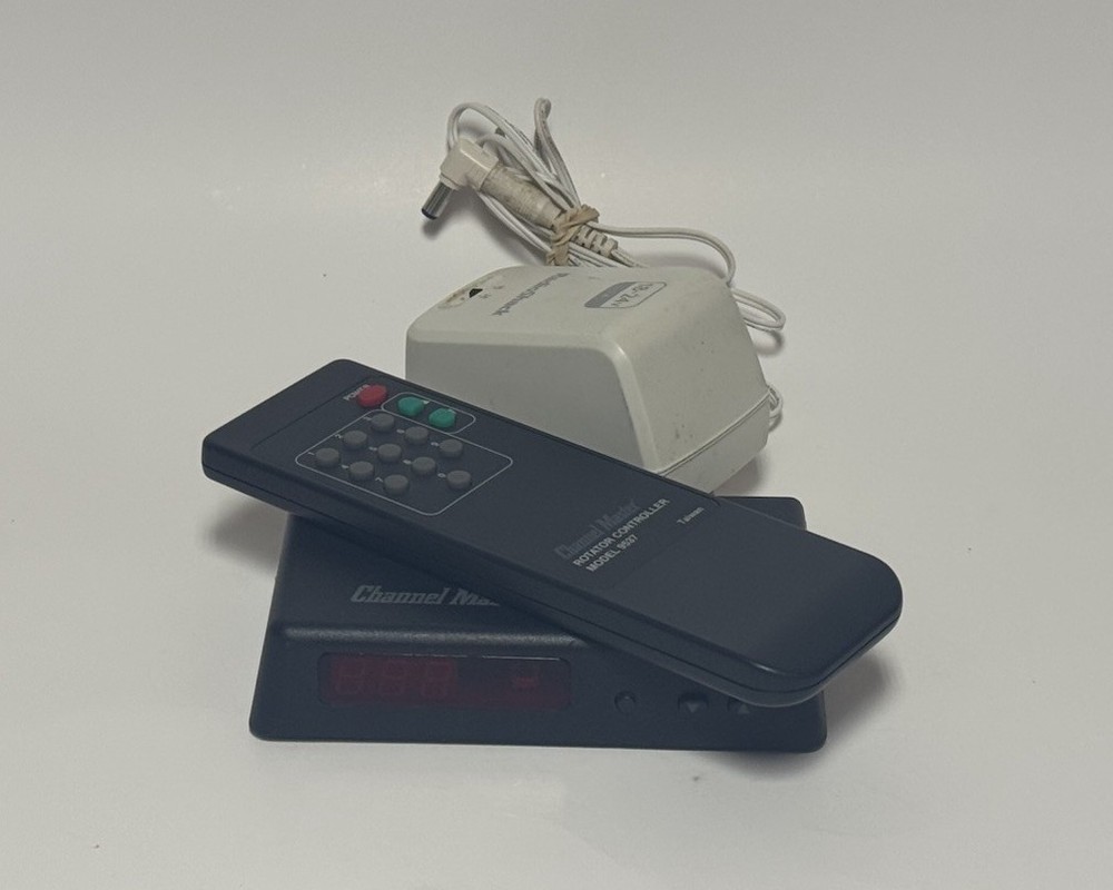 Channel Master 9521 /9537 Rotor Control Unit, Remote & Power Supply - Tested