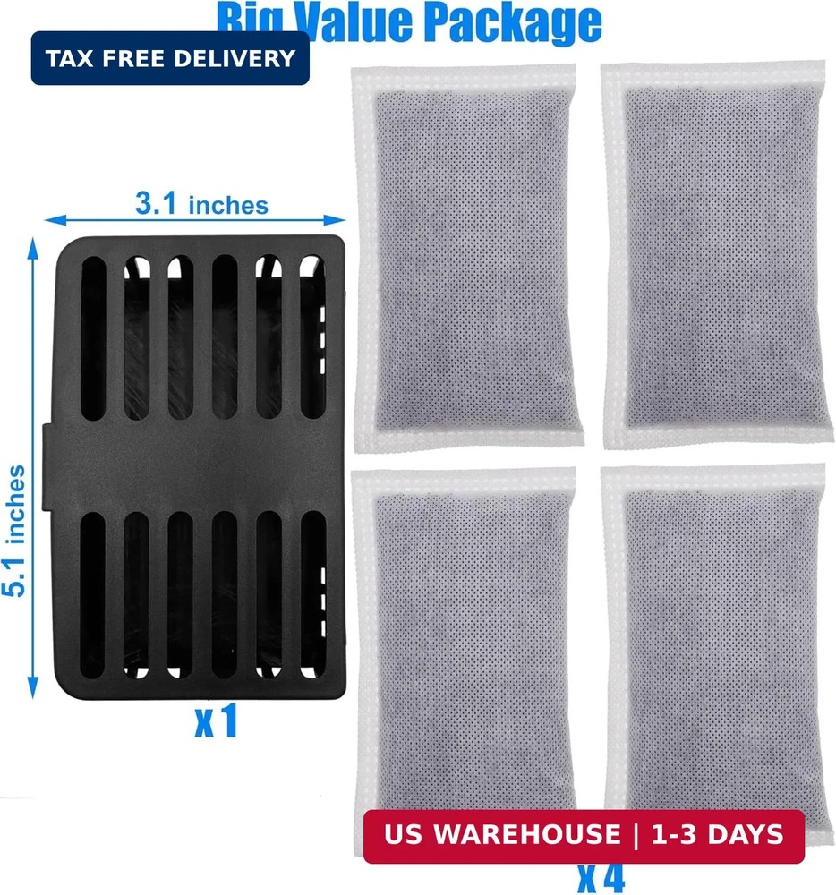 Activated Charcoal Odor Absorbing Filter Refill Deodorizer Compatible with iTouc