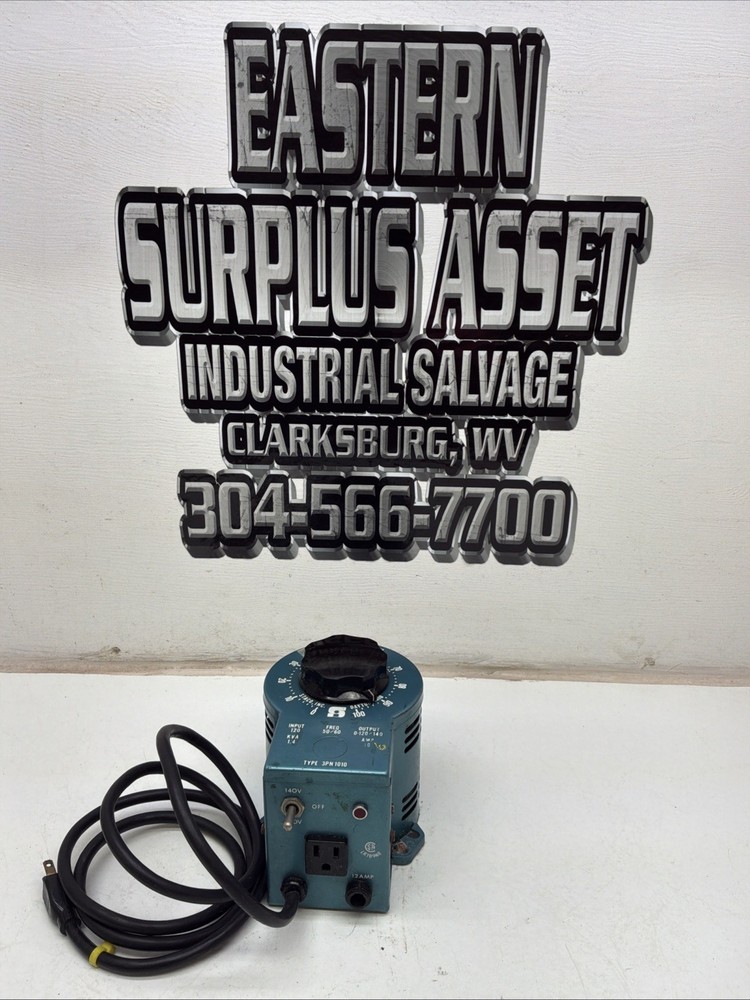 Staco Variable Auto transformer  3PN1010  10AMP Input 120 KVA 1.4