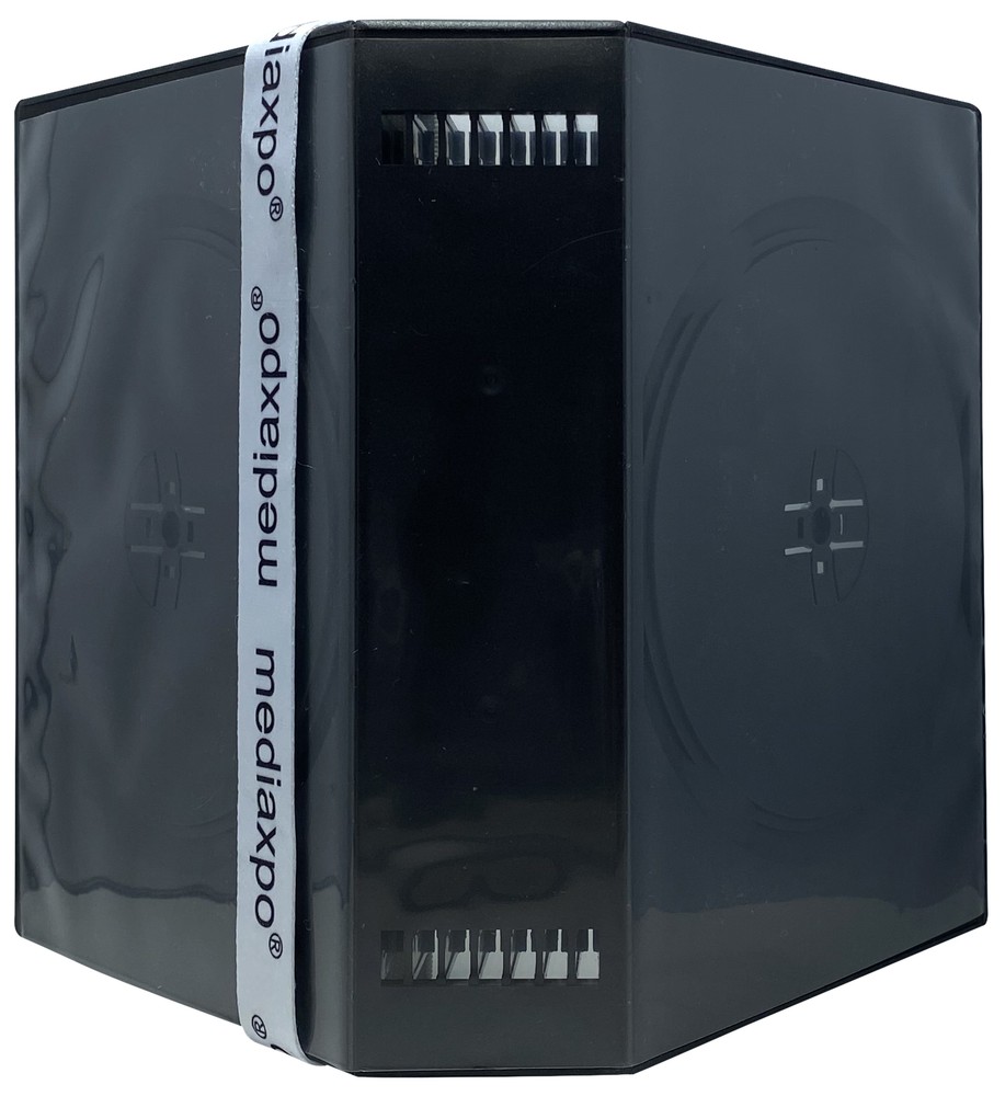 25 Black 16 Disc DVD Cases & 100 OPP Bags