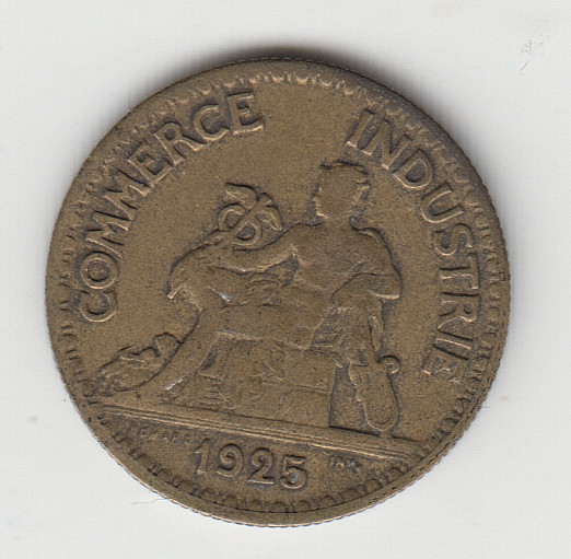 France 50 Centimes 1925 as shown