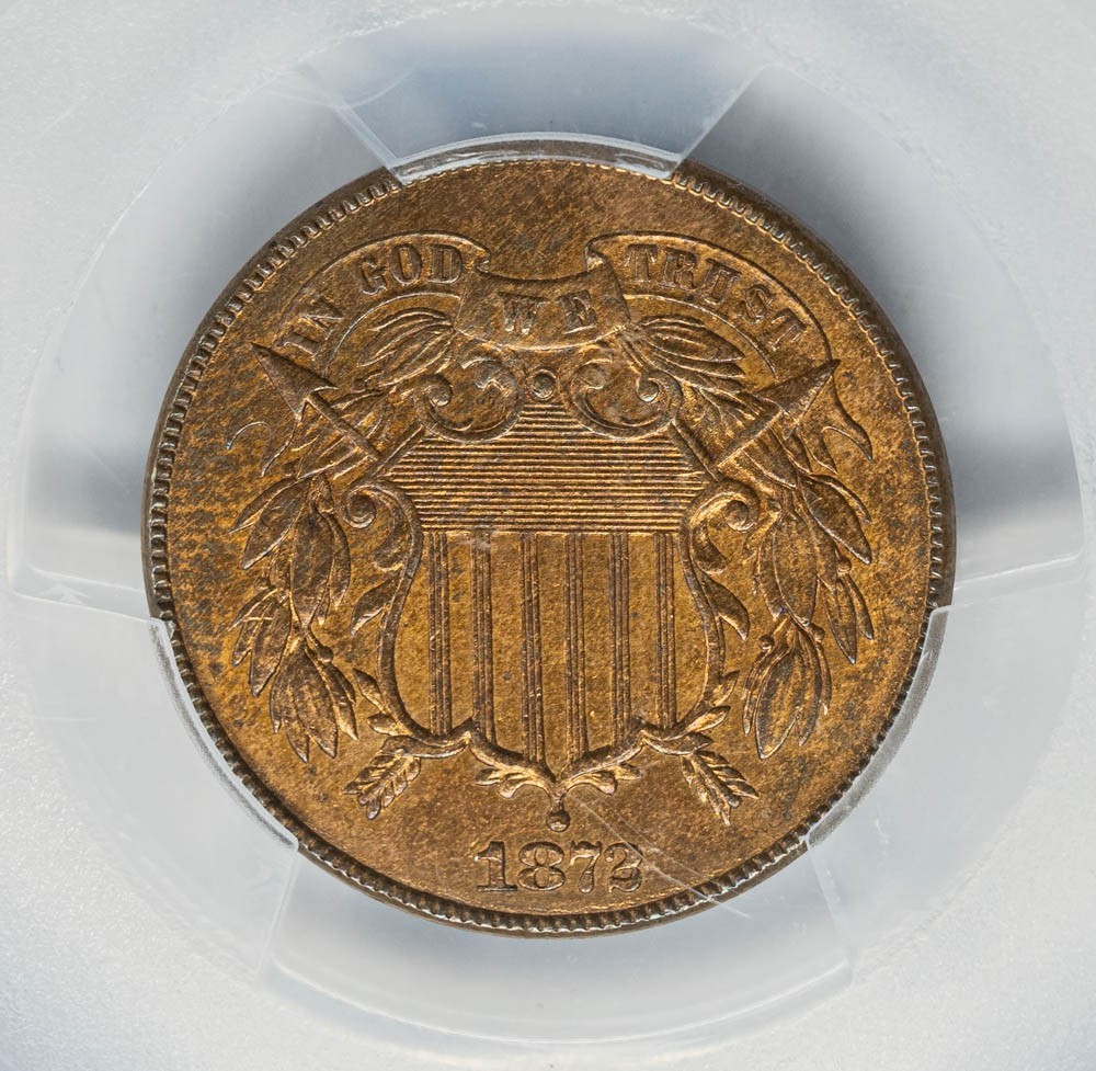 1872 Two Cent 2c MS64 RB Secure PCGS 950806-4