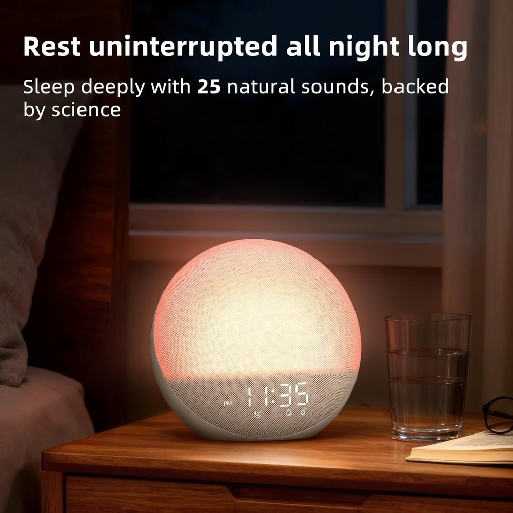 White Noise Machine with Bluetooth Speaker - Sunrise Light