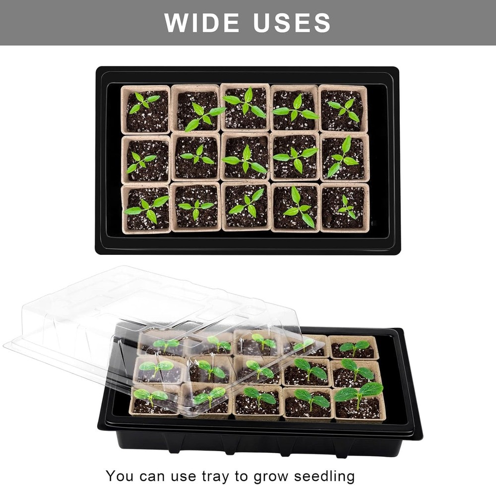 247 Pack Seed Starter Kit Including Peat Pots for Seedlings Seed Starter Tray...