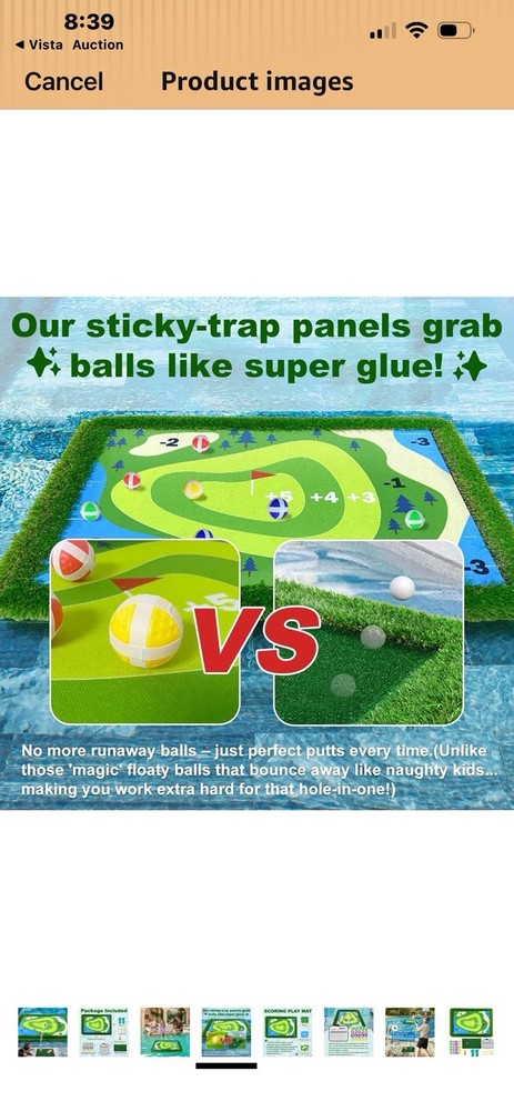 Cupohus Floating Golf Green for Pool,Golf Putting Green for Pool Set Includes...