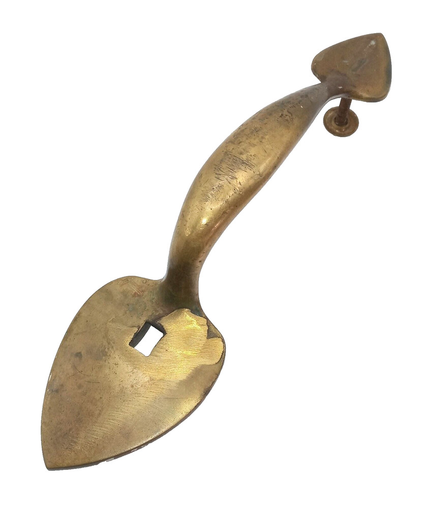 Vintage Brass Cabinet Hardware Pull Handle As-Is