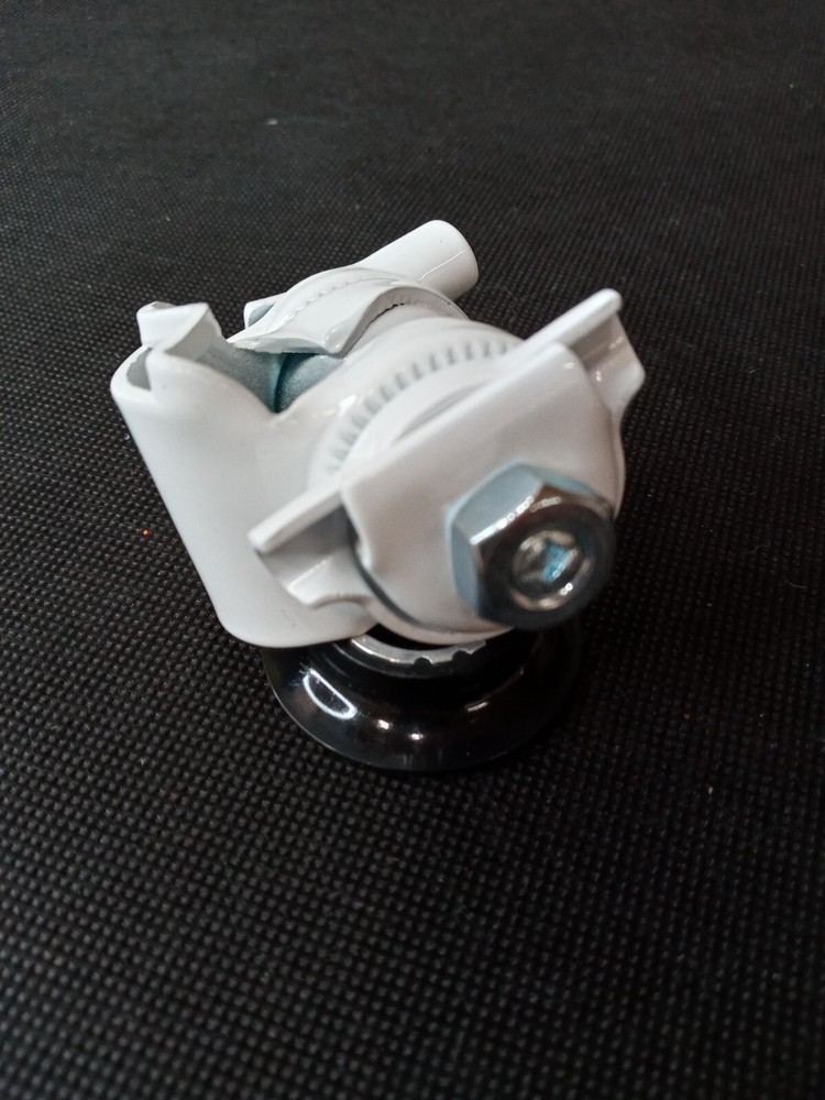 Saddle Clamp Seat Guts White Single Rail Old School Bmx